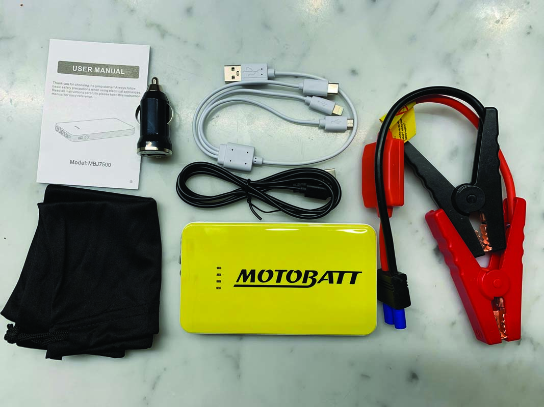 GEAR ON TEST MOTOBATT LITHIUM JUMP STARTER 7500 JUST BIKES